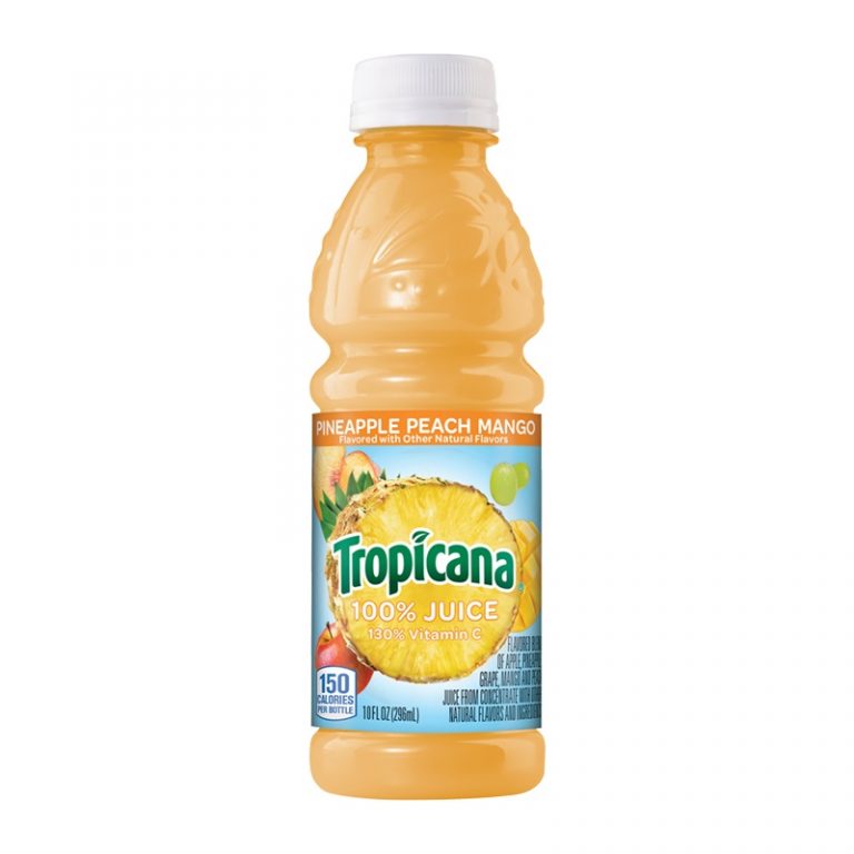 Tropicana (Pineapple Peach Mango) 10oz (Bottle) ⋆ Divine Naples Coffee ...